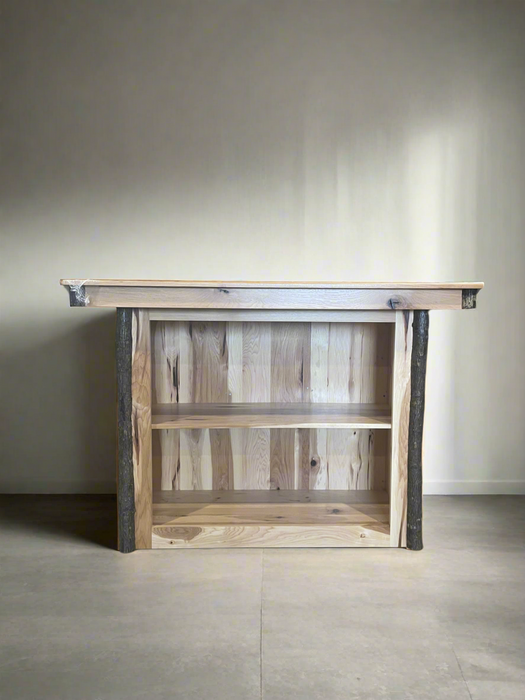 72” Hickory bar & Stools - Unclaimed Freight North (Aitkin, MN)