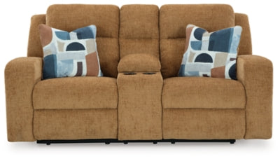 Kanlow Reclining Loveseat with Console - Unclaimed Freight North (Aitkin, MN)