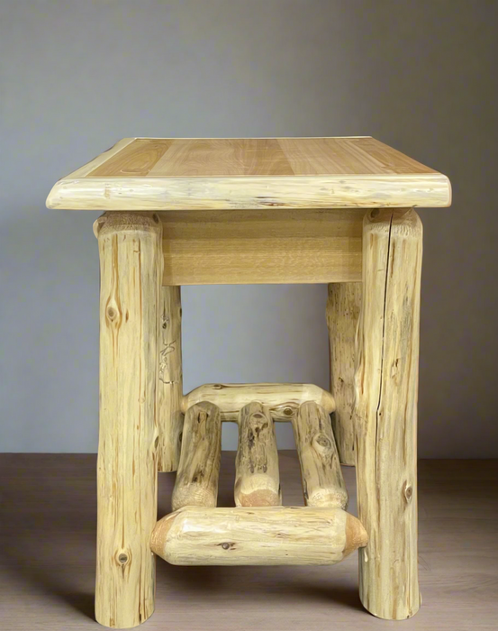 Rustic Cedar 1 Drawer Nightstand - Unclaimed Freight North (Aitkin, MN)