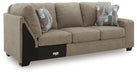 Newellen Sleeper Sectional with Chaise - Unclaimed Freight North (Aitkin, MN)