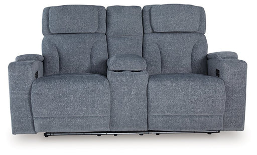 Studio Cave Power Reclining Loveseat with Console - Unclaimed Freight North (Aitkin, MN)