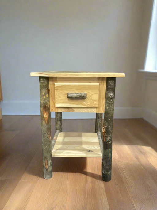 Hickory 1 Drawer End Table - Unclaimed Freight North (Aitkin, MN)
