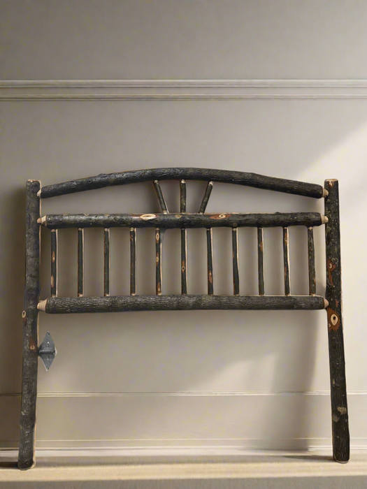 Queen Hickory HeadBoard - Unclaimed Freight North (Aitkin, MN)