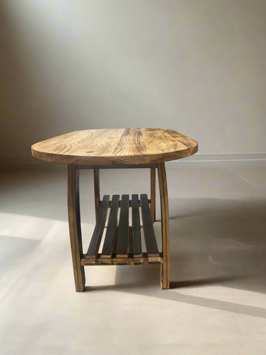 Hickory Whiskey Barrel Coffee Table - Unclaimed Freight North (Aitkin, MN)