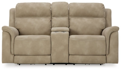 Next-Gen DuraPella Power Reclining Loveseat with Console - Unclaimed Freight North (Aitkin, MN)