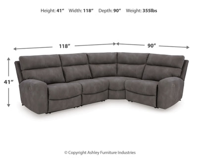 Next-Gen DuraPella Power Reclining Sectional - Unclaimed Freight North (Aitkin, MN)