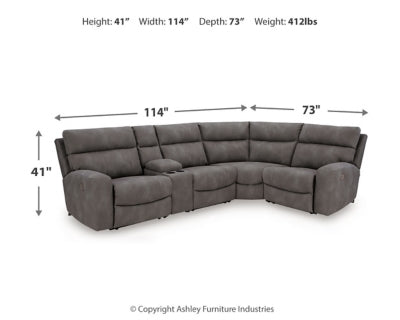 Next-Gen DuraPella Power Reclining Sectional - Unclaimed Freight North (Aitkin, MN)