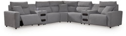 Modmax Power Reclining Sectional with Chaise - Unclaimed Freight North (Aitkin, MN)