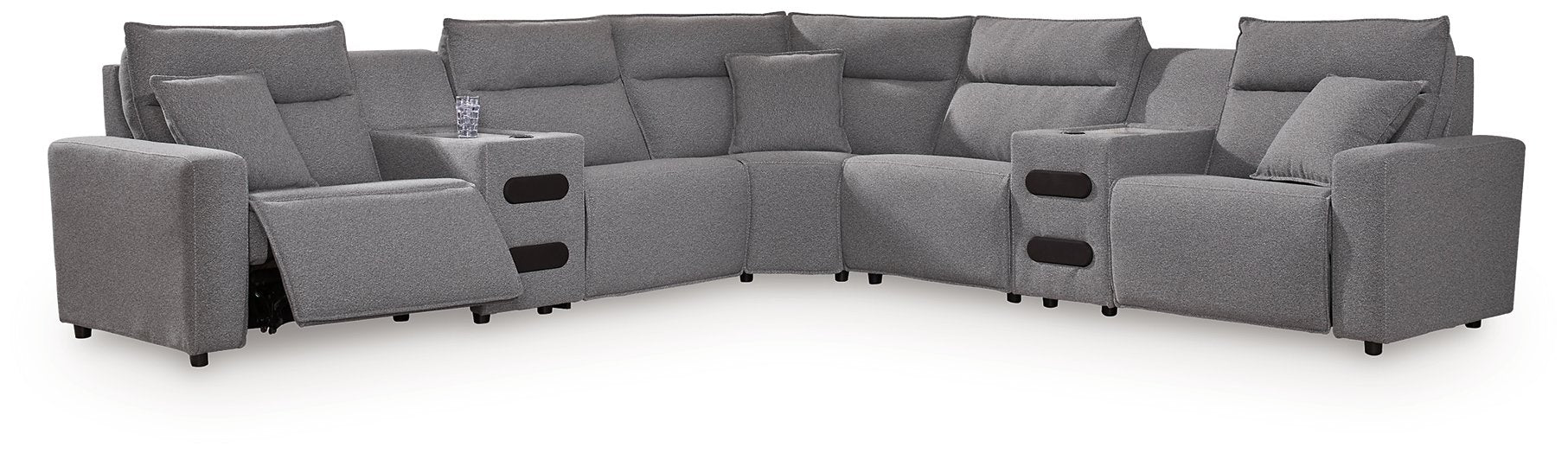 Modmax II Power Reclining Sectional with Audio Consoles - Unclaimed Freight North (Aitkin, MN)