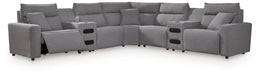 Modmax II Power Reclining Sectional with Audio Consoles - Unclaimed Freight North (Aitkin, MN)