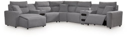 Modmax Power Reclining Sectional with Chaise - Unclaimed Freight North (Aitkin, MN)