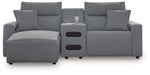 Modmax Power Reclining Sectional with Chaise - Unclaimed Freight North (Aitkin, MN)