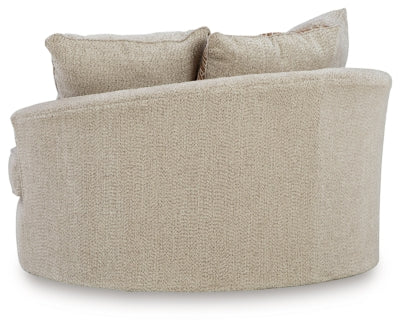 Steelwater Retreat Oversized Swivel Accent Chair - Unclaimed Freight North (Aitkin, MN)