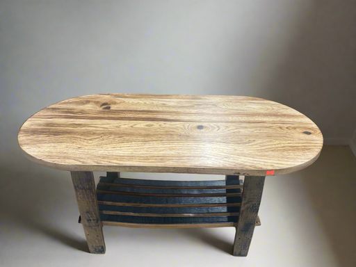 Hickory Whiskey Barrel Coffee Table - Unclaimed Freight North (Aitkin, MN)
