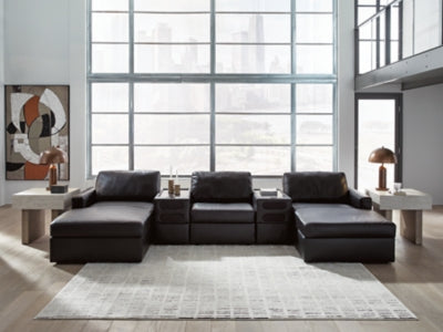 Modmax II Double Chaise Sectional with Audio Consoles - Unclaimed Freight North (Aitkin, MN)
