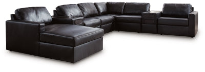 Modmax II Sectional with Chaise and Audio Consoles - Unclaimed Freight North (Aitkin, MN)