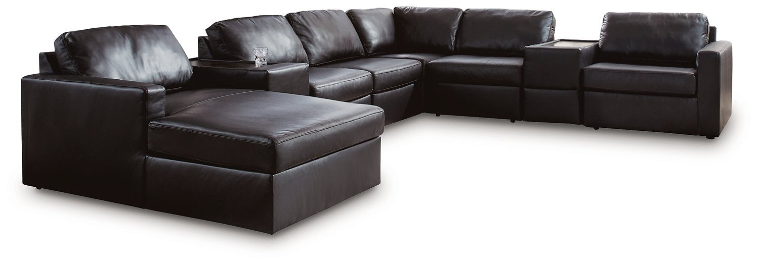 Modmax II Sectional with Chaise and Storage Consoles - Unclaimed Freight North (Aitkin, MN)