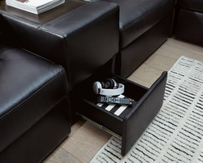 Modmax II Sectional with Chaise and Storage Consoles - Unclaimed Freight North (Aitkin, MN)
