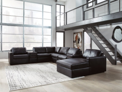 Modmax II Sectional with Chaise and Audio Consoles - Unclaimed Freight North (Aitkin, MN)