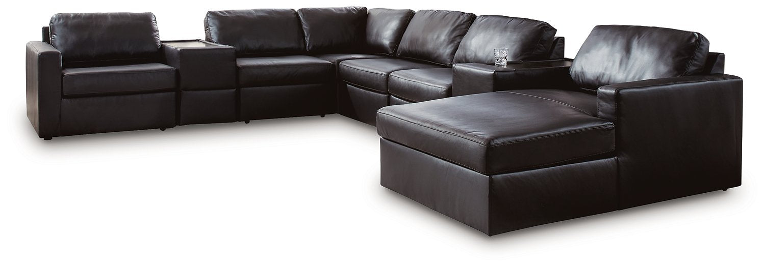 Modmax II Sectional with Chaise and Storage Consoles - Unclaimed Freight North (Aitkin, MN)