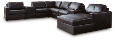 Modmax II Sectional with Chaise and Storage Consoles - Unclaimed Freight North (Aitkin, MN)