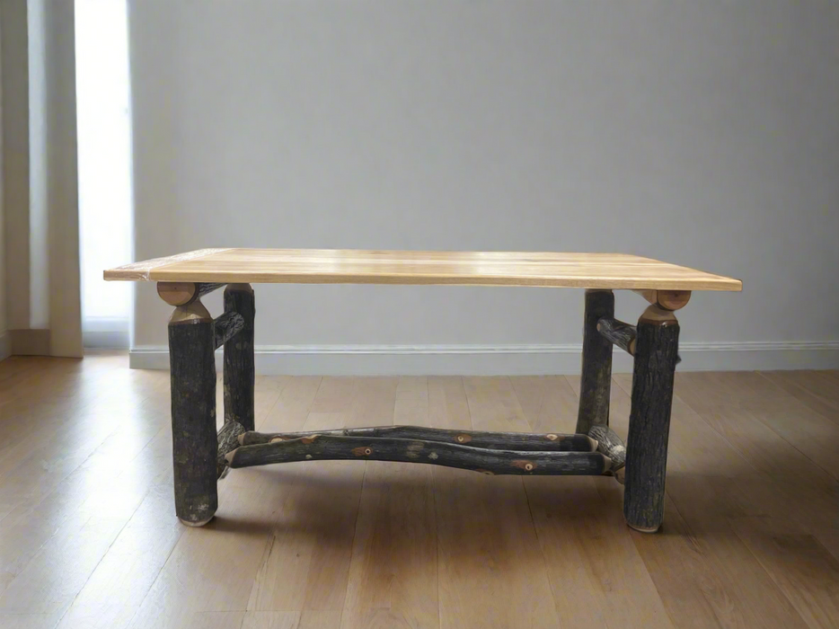 Hickory Log Coffee Table - Unclaimed Freight North (Aitkin, MN)