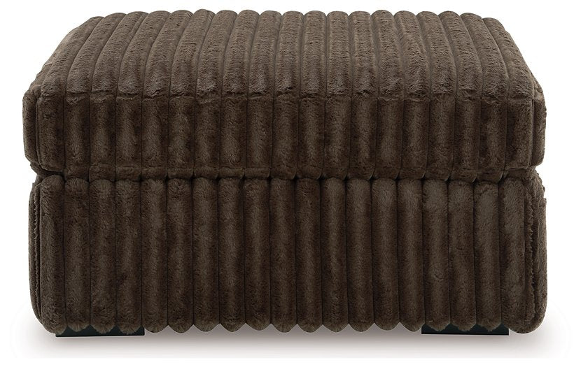 Midnight-Madness Oversized Accent Ottoman - Unclaimed Freight North (Aitkin, MN)
