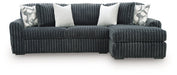 Midnight-Madness Sectional Sofa with Chaise - Unclaimed Freight North (Aitkin, MN)
