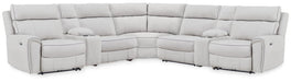 Social Pointe Reclining Sectional with Storage Consoles - Unclaimed Freight North (Aitkin, MN)