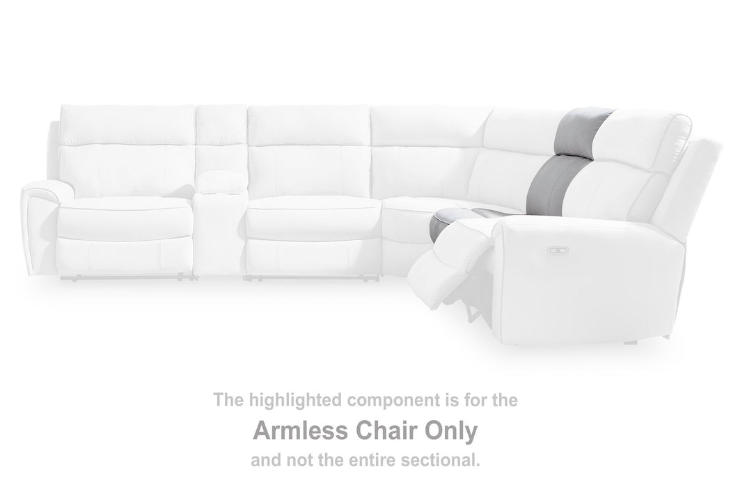 Social Pointe Reclining Sectional with Storage Consoles - Unclaimed Freight North (Aitkin, MN)