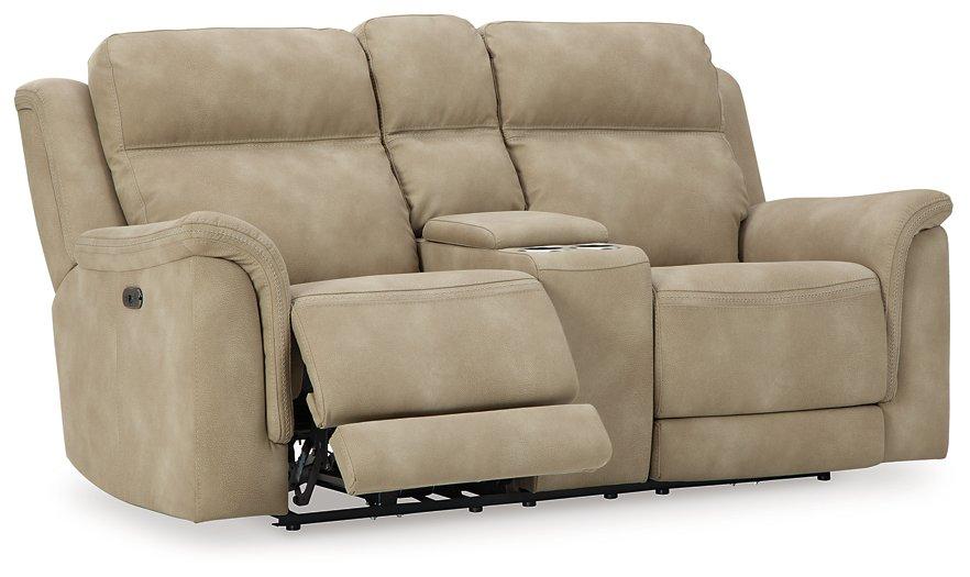 Next-Gen DuraPella Power Reclining Loveseat with Console - Unclaimed Freight North (Aitkin, MN)
