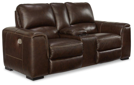 Alessandro Power Reclining Loveseat with Console - Unclaimed Freight North (Aitkin, MN)