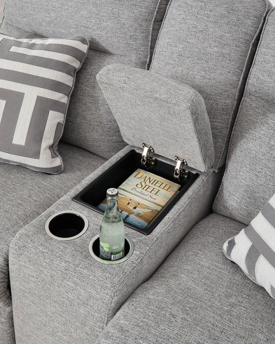 Biscoe Power Reclining Loveseat - Unclaimed Freight North (Aitkin, MN)