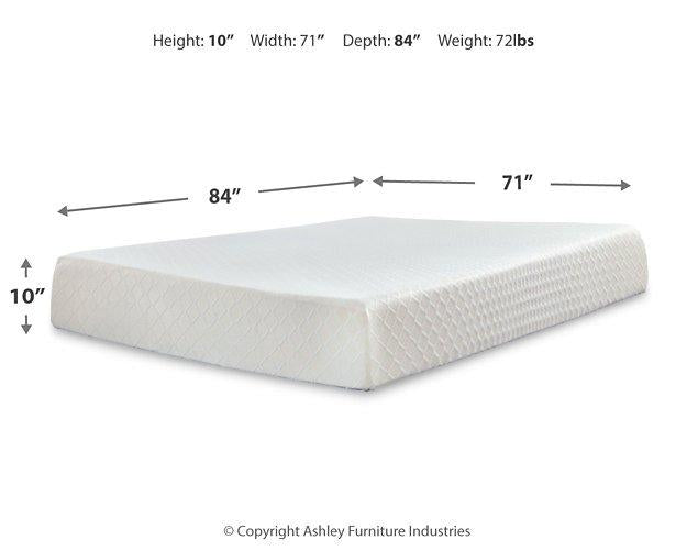 10 Inch Chime Memory Foam Mattress Set - Unclaimed Freight North (Aitkin, MN)