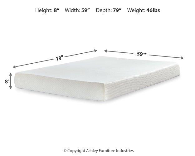 Chime 8 Inch Memory Foam Mattress in a Box - Unclaimed Freight North (Aitkin, MN)