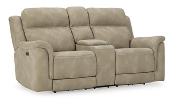 Next-Gen DuraPella Power Reclining Loveseat with Console - Unclaimed Freight North (Aitkin, MN)
