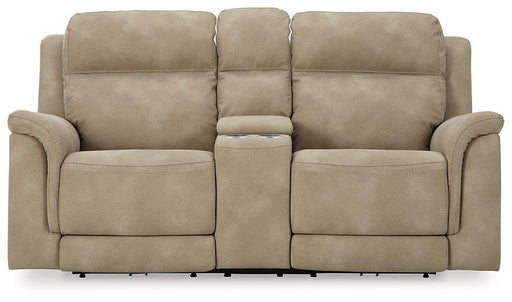Next-Gen DuraPella Power Reclining Loveseat with Console - Unclaimed Freight North (Aitkin, MN)