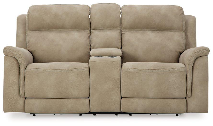Next-Gen DuraPella Power Reclining Loveseat with Console - Unclaimed Freight North (Aitkin, MN)