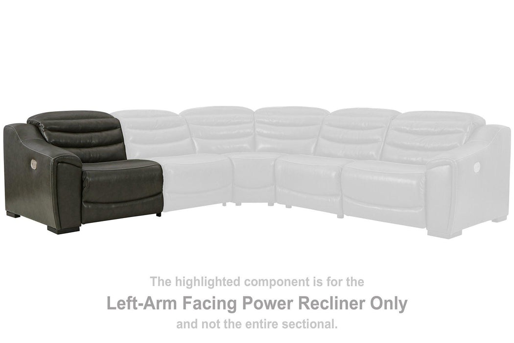 Center Line Power Reclining Sectional Loveseat - Unclaimed Freight North (Aitkin, MN)