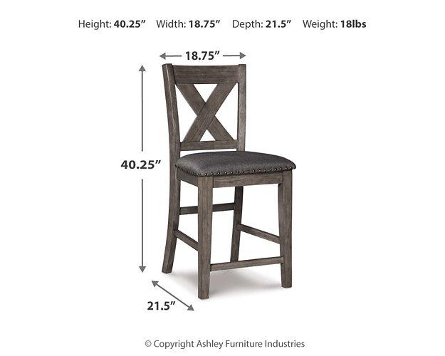 Caitbrook Counter Height Upholstered Bar Stool - Unclaimed Freight North (Aitkin, MN)