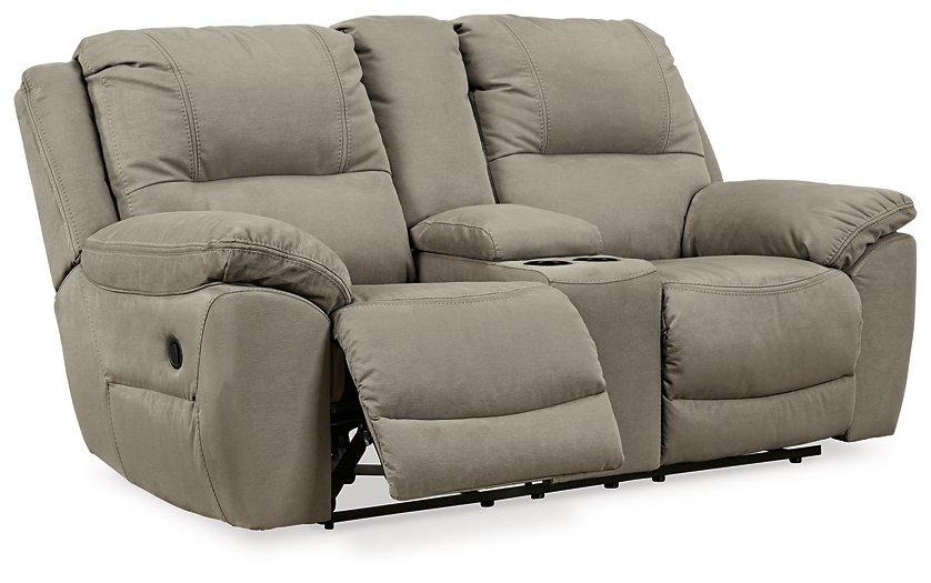 Next-Gen Gaucho Reclining Loveseat with Console - Unclaimed Freight North (Aitkin, MN)