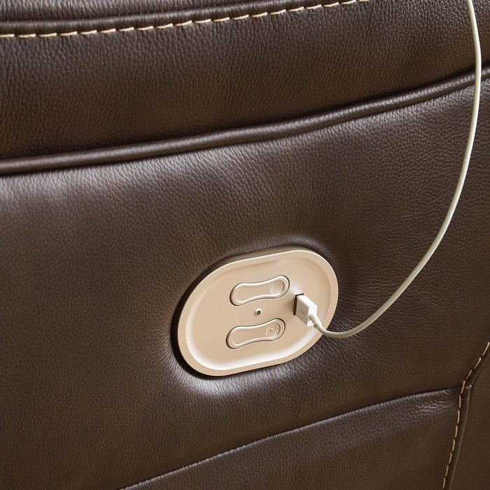 Dunleith Power Reclining Sectional Loveseat - Unclaimed Freight North (Aitkin, MN)