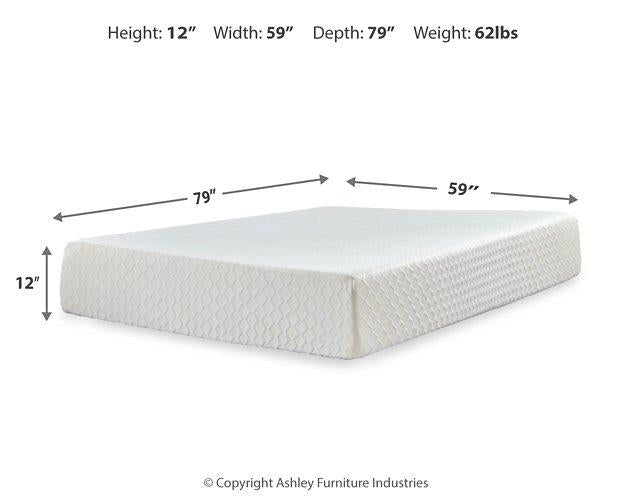 Chime 12 Inch Memory Foam Mattress in a Box - Unclaimed Freight North (Aitkin, MN)