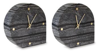 Janmour Table Clock (Set of 2) - Unclaimed Freight North (Aitkin, MN)