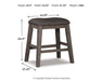 Caitbrook Counter Height Upholstered Bar Stool - Unclaimed Freight North (Aitkin, MN)