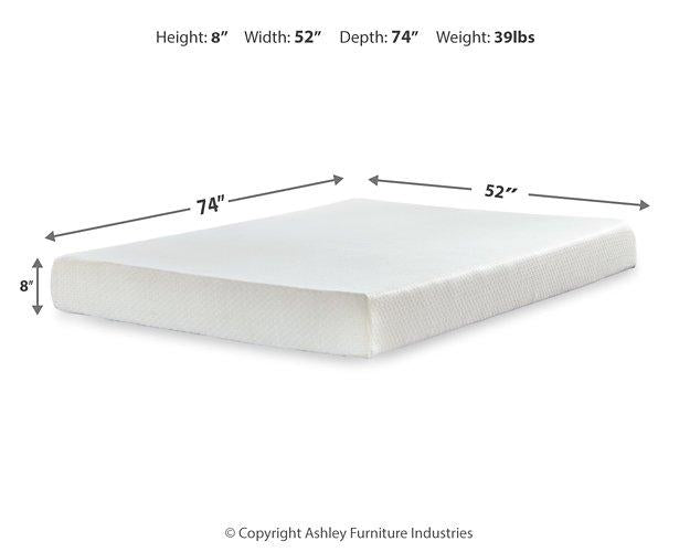 Chime 8 Inch Memory Foam Mattress in a Box - Unclaimed Freight North (Aitkin, MN)