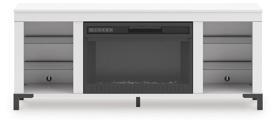 Brollevi 60" TV Stand with Electric Fireplace - Unclaimed Freight North (Aitkin, MN)