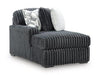 Midnight-Madness Sectional Sofa with Chaise - Unclaimed Freight North (Aitkin, MN)