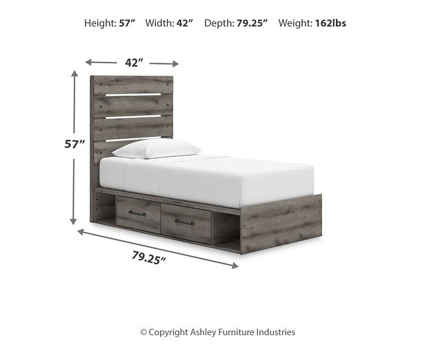 Graystorm Bed with Storage - Unclaimed Freight North (Aitkin, MN)