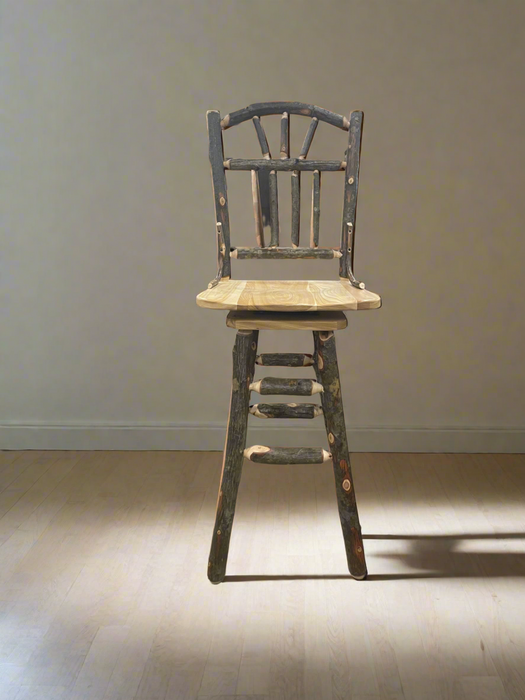 72” Hickory bar & Stools - Unclaimed Freight North (Aitkin, MN)